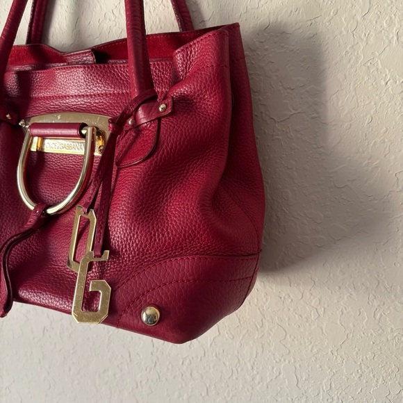 Dolce & Gabbana | Women's Red Leather Shoulder Bag - Picture 5 of 15